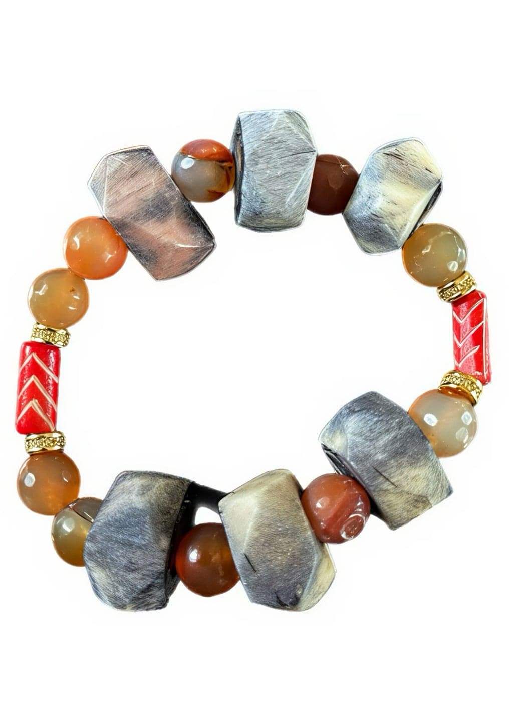 Stone & carnelian — handmade by Otani